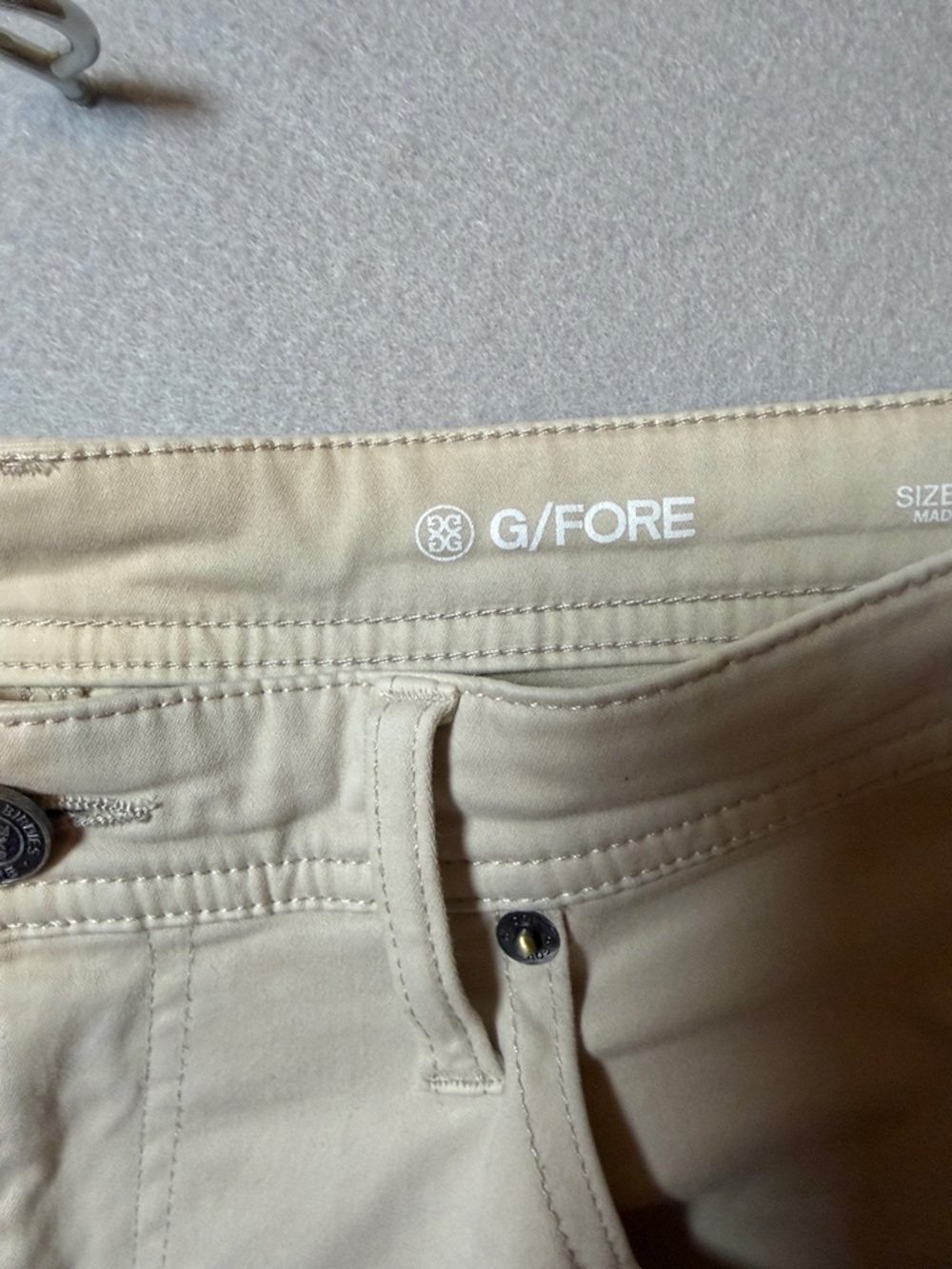 G/FORE Beige Performance Golf Pants - Picture 2 of 7